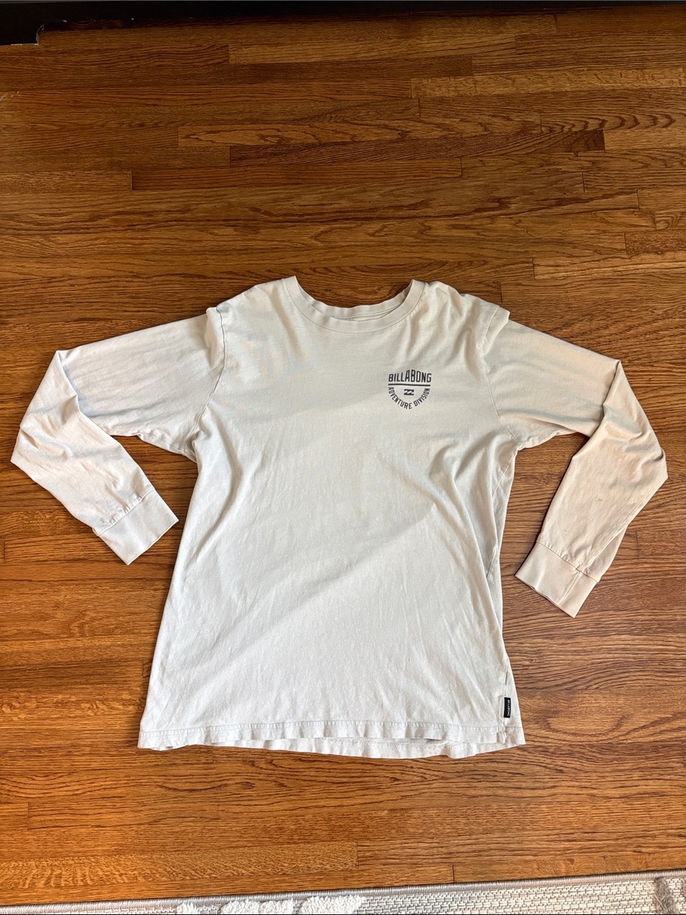 Billabong Off-White Long Sleeve Logo Tee